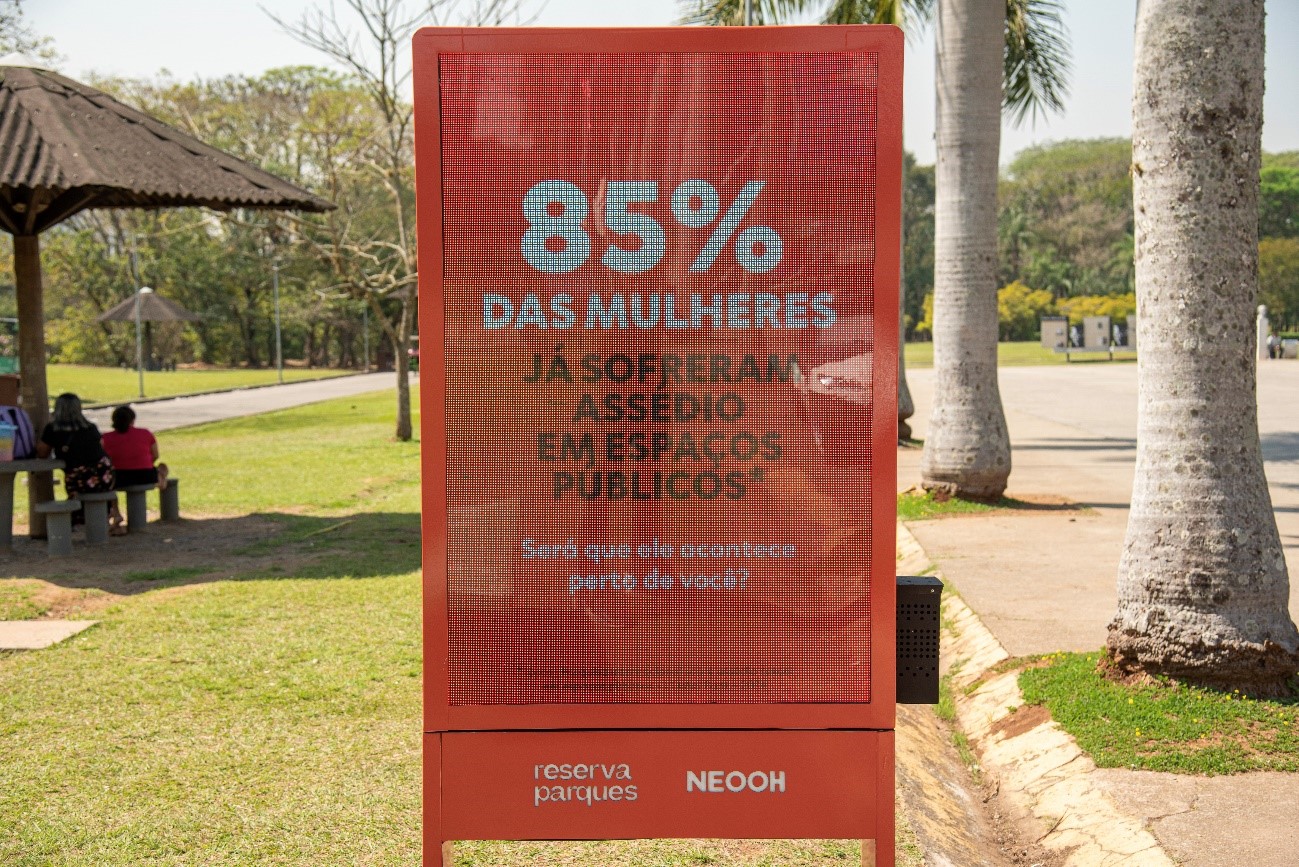 Ação no Parque Vila Lobos, em São Paulo