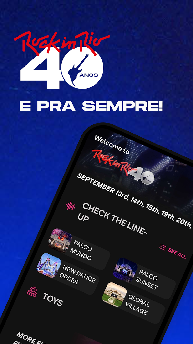 Rock in Rio - Aplicativo