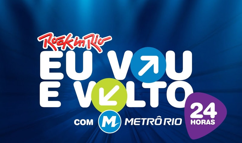 MetrôRio lança campanha ‘Rock in Rio. Eu vou e volto com o metrô 24h’