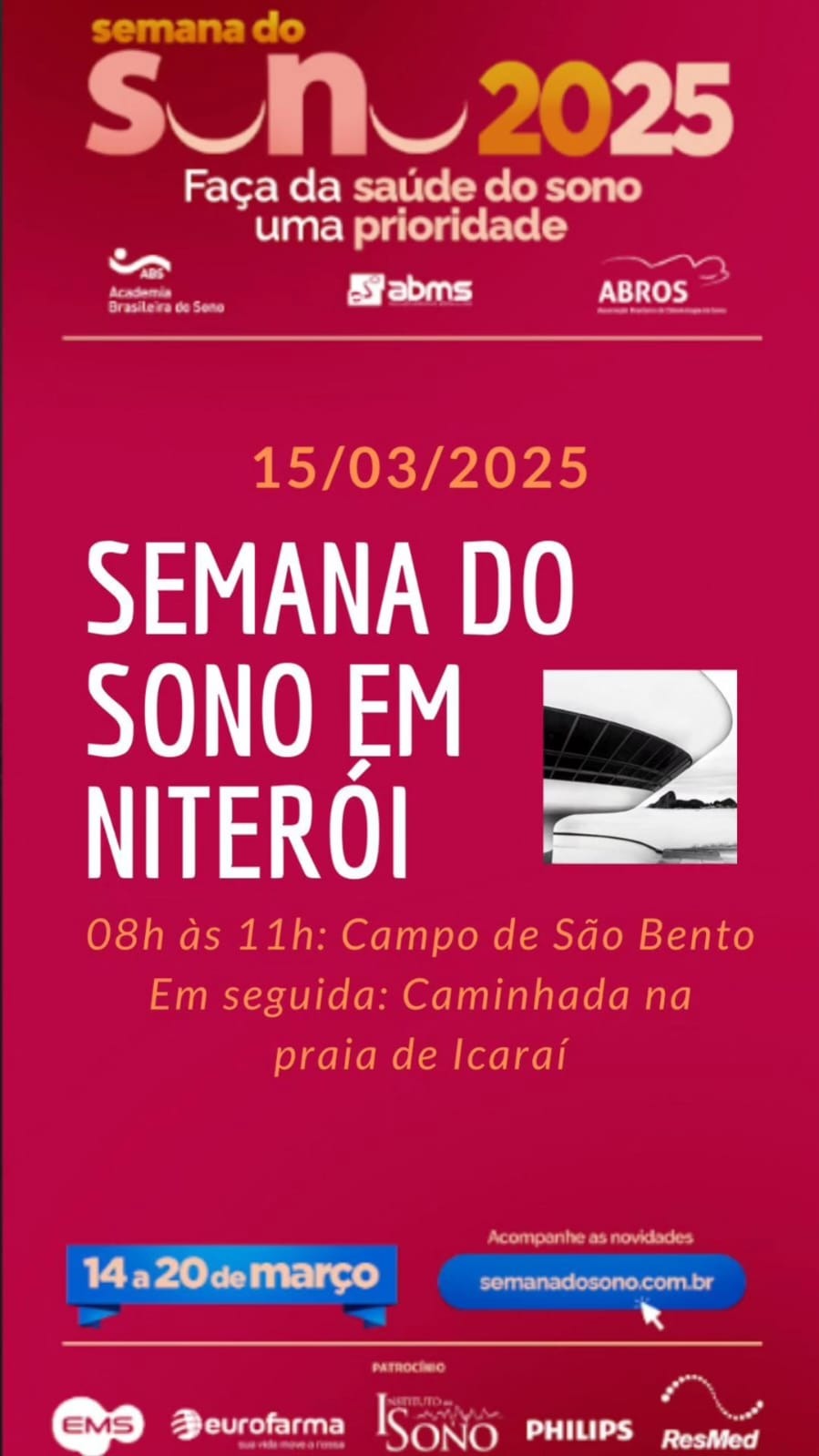 Niterói participa pela primeira vez da Semana Nacional do Sono