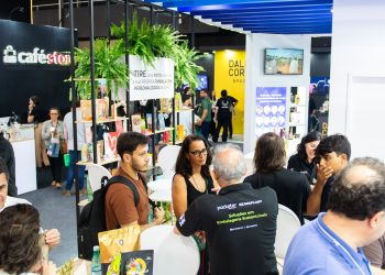 Stand da Packster durante evento Café Store em 2024 (Foto: Packster)