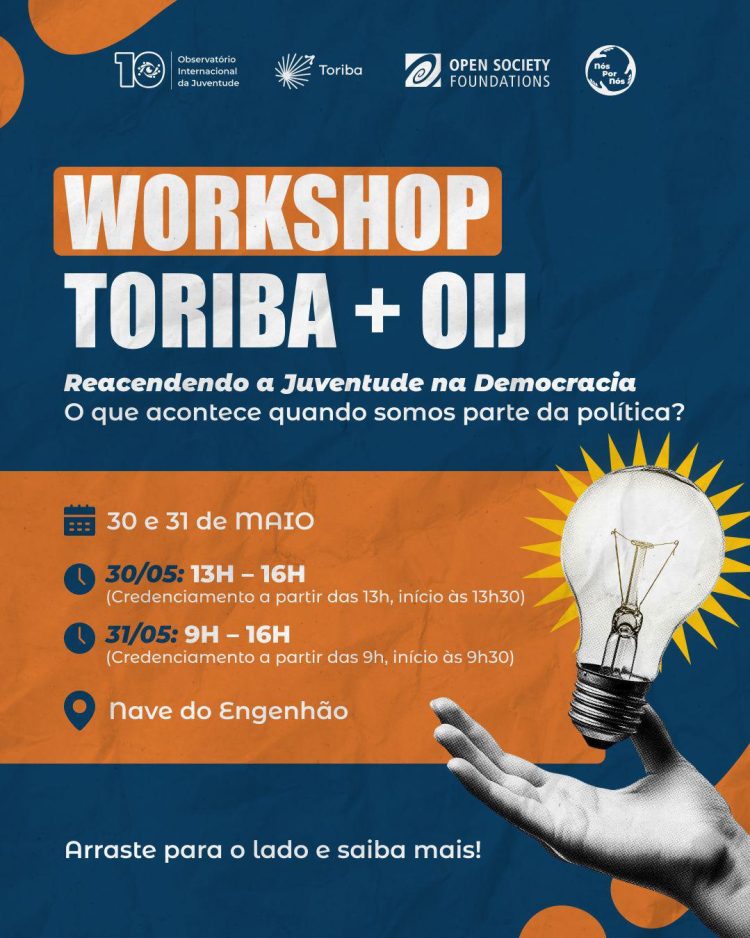 OIJ junto com o Instituto Toriba promover workshop para fortalecer participação das juventudes e inovação democrática no Rio de Janeiro