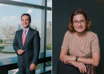 Felipe Nascimento, CEO da MAPFRE Brasil, e Fátima Lima, diretora de Sustentabilidade da MAPFRE