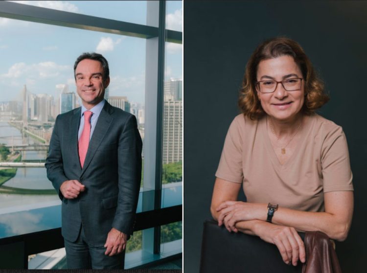 Felipe Nascimento, CEO da MAPFRE Brasil, e Fátima Lima, diretora de Sustentabilidade da MAPFRE