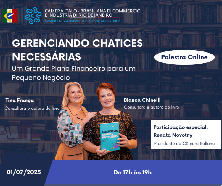‘Chatices Necessárias’: Evento online ensina gestão de finanças para pequenos negócios