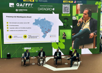 Leandro Pinto (Mantiqueira Brasil), João Otávio Figueiredo (DATAGRO), Fábio Stumpf (BRF) e Marcos Flávio Teixeira Pereira (Frisa Frigorífico)