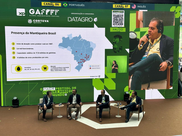 Leandro Pinto (Mantiqueira Brasil), João Otávio Figueiredo (DATAGRO), Fábio Stumpf (BRF) e Marcos Flávio Teixeira Pereira (Frisa Frigorífico)