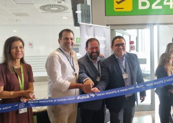 Azul reforça presença internacional com voo de início da operação de Campinas (SP) para Madri, na Espanha