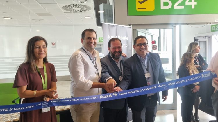 Azul reforça presença internacional com voo de início da operação de Campinas (SP) para Madri, na Espanha