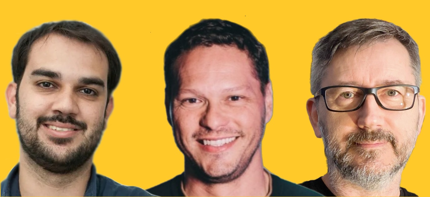 Raphael Kapa, Ben-Hur Correia e Sérgio Lüdtke