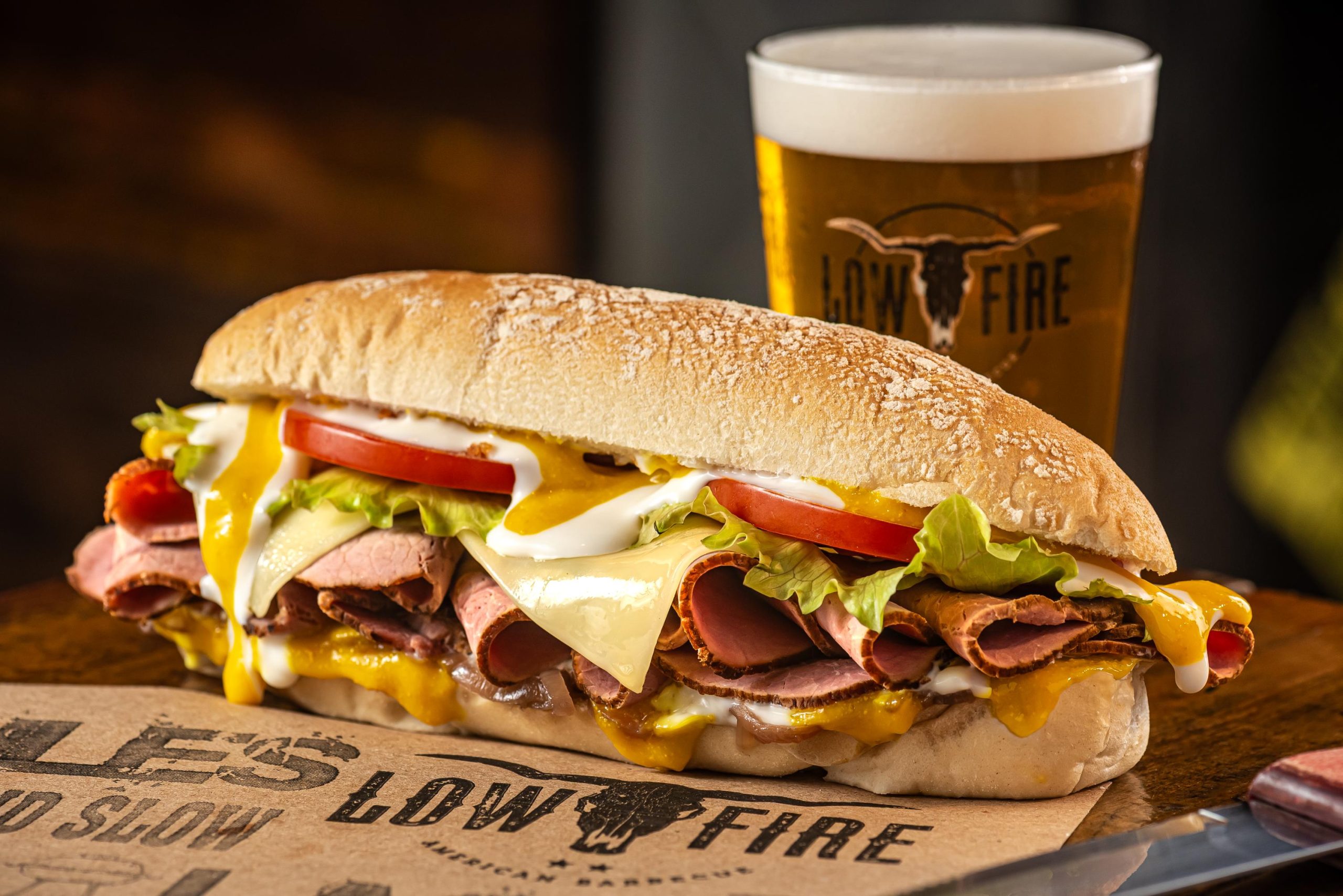 Low Fire Smokehouse - Roast Beef Sandwich - Foto: Tomás Vélez