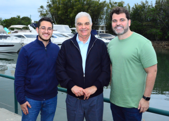 Lucas Venito, Carlos Jardim Borges e Luiz Cláudio Ribeiro - Foto: Luan Fronti
