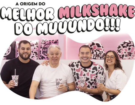  (Lucas Amin, Paulo Sérgio (in memorian), Lohran Soares e Ana Clara Alves, fundadores da Milky Moo)