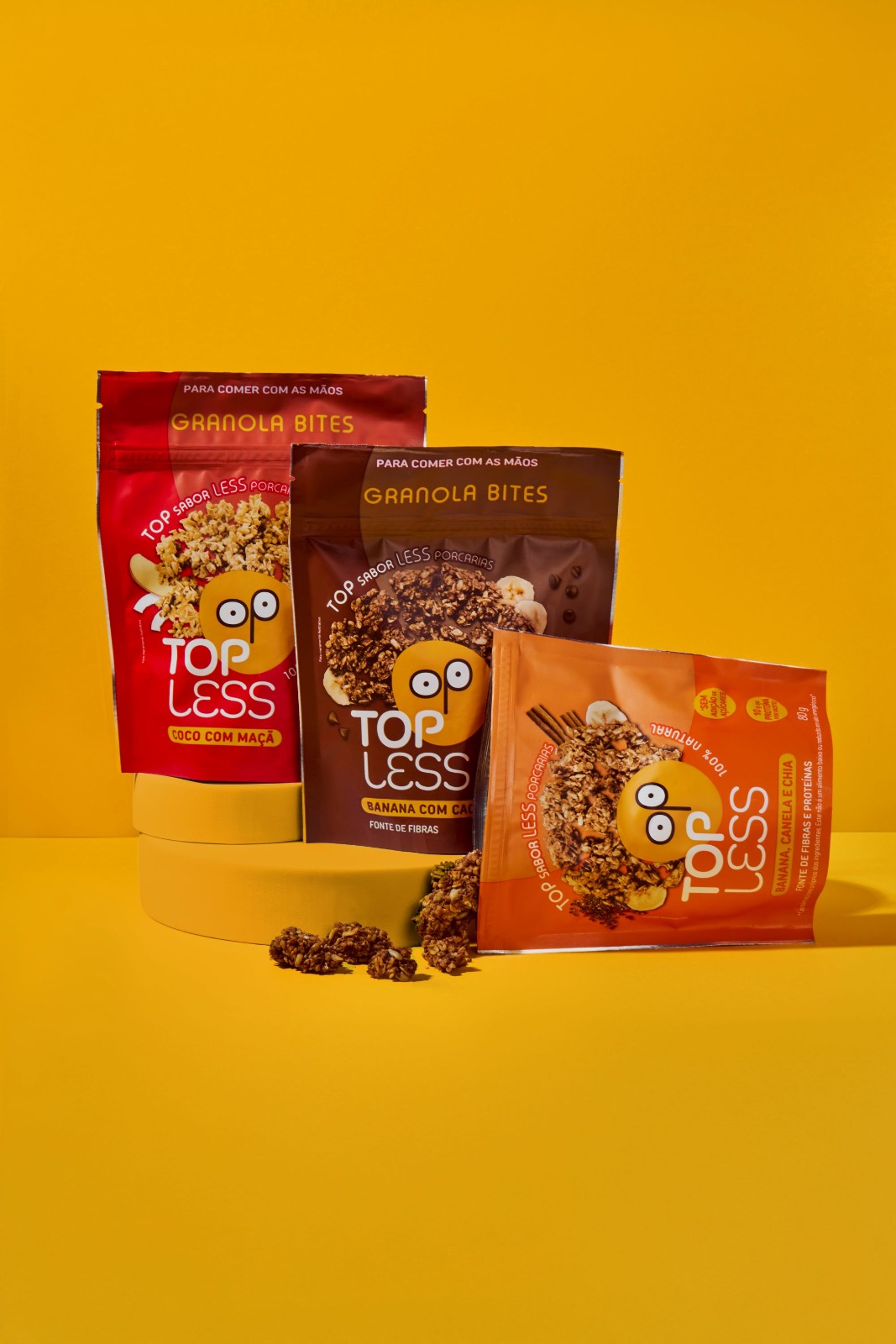 Topless estreia no mercado com snacks saudáveis, coloridos e acessíveis