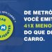 MetrôRio lança campanha ‘Trocas Inteligentes’ em comemoração ao Dia Mundial Sem Carro
