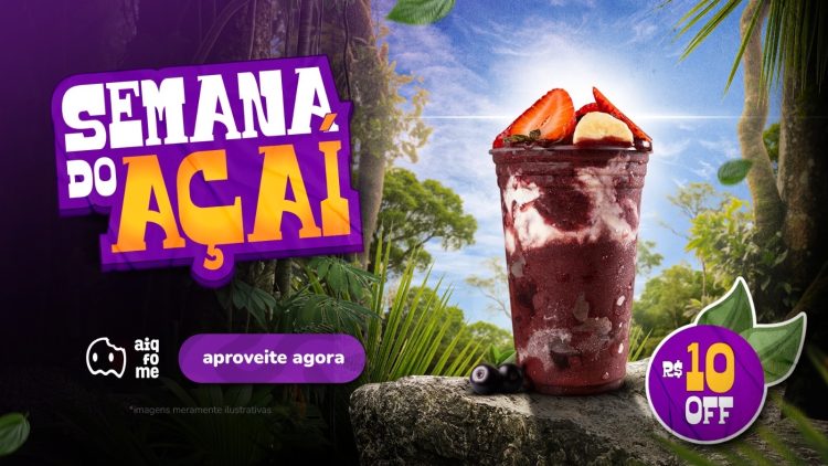 Com foco no Dia do Açaí, aiqfome lança campanha e transforma paixão nacional em estratégia de marketing