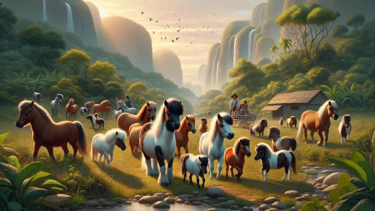 Origens e raças de mini ponies populares no Brasil