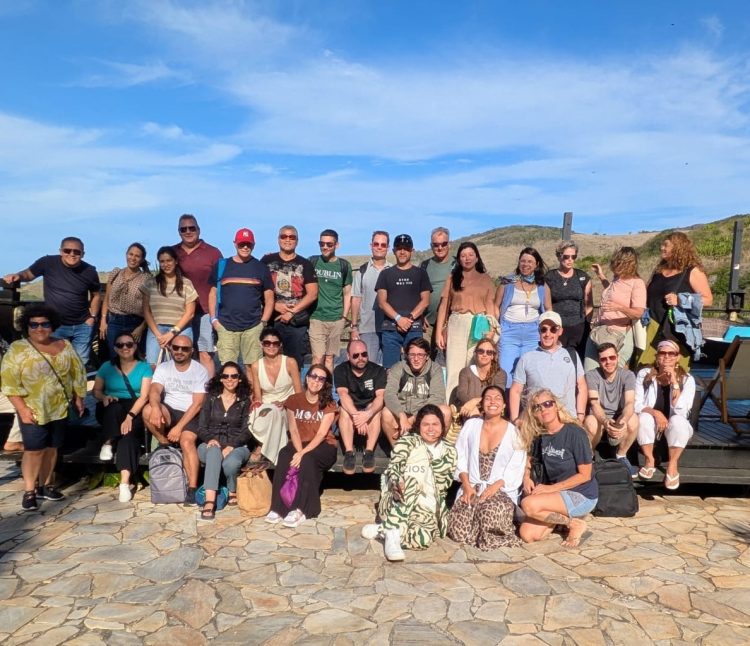 Grupo de buyers internacionais em Búzios
