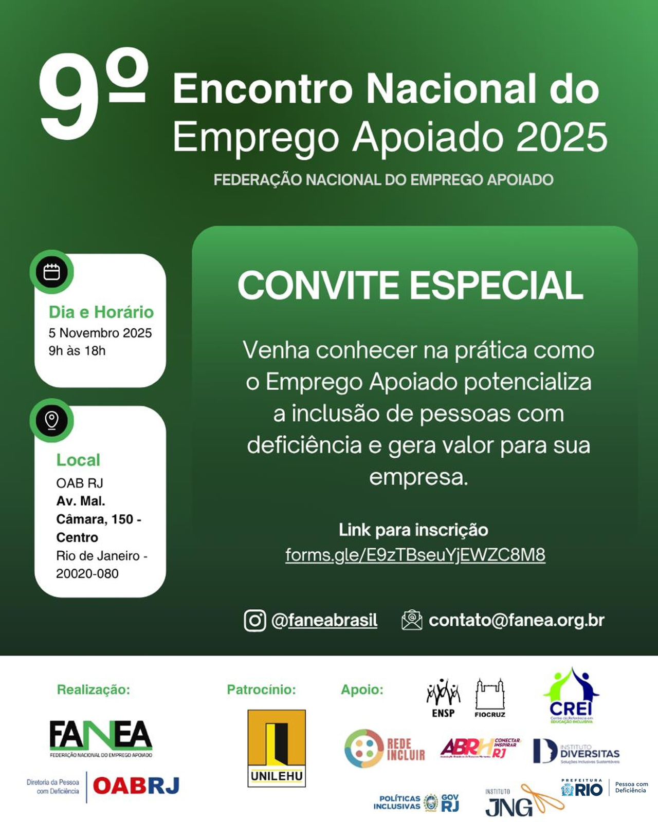 9º Encontro Nacional do Emprego Apoiado