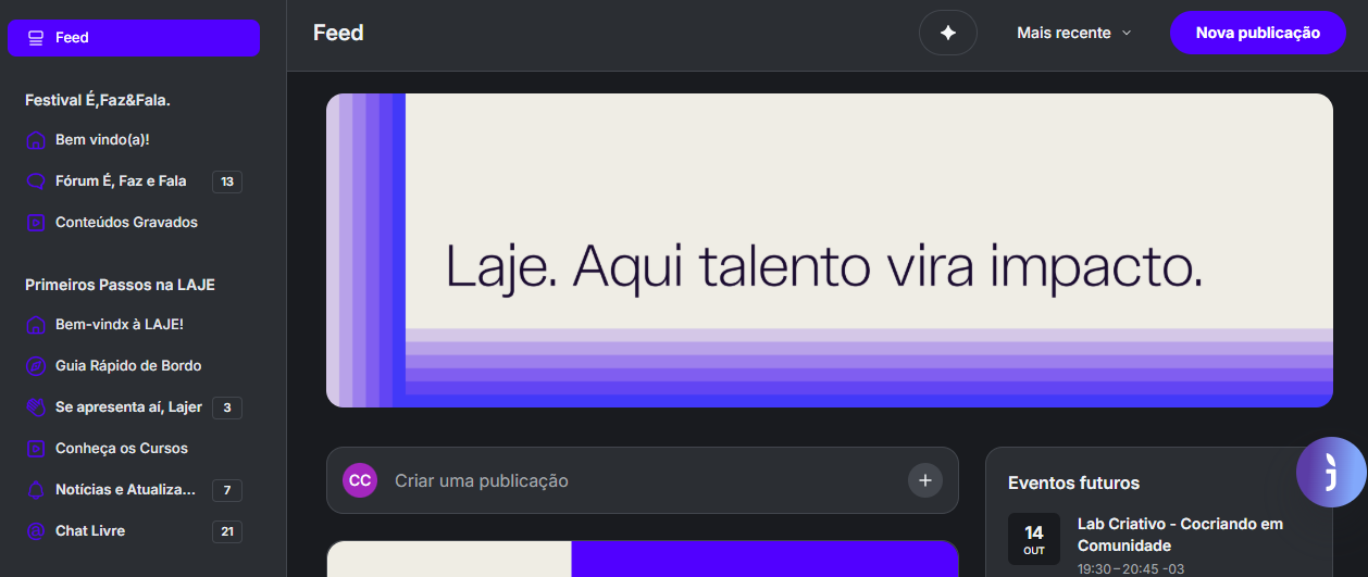 A plataforma LAJE reúne mais de 3 mil membros de diversas partes do mundo
