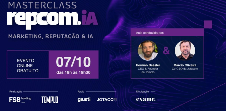 FSB Holding e Templo promovem Masterclass gratuita sobre marketing, reputação e inteligência artificial