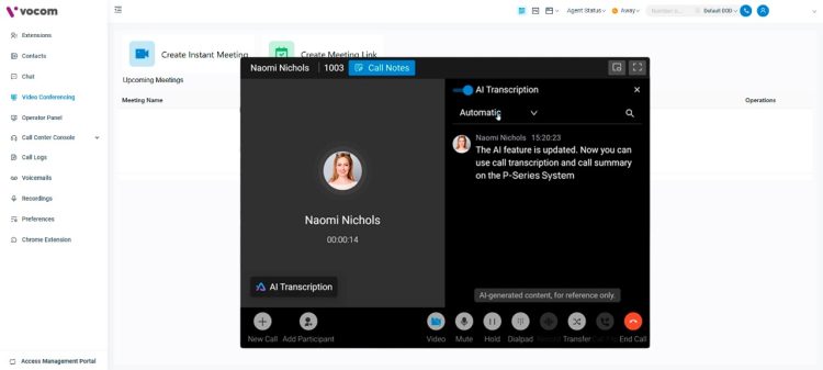 Vocom amplia funcionalidades com IA e novos recursos de comunicação corporativa
