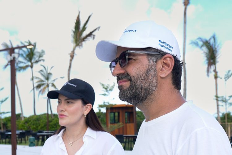 Bruna Kehrnvald, Manoel Pereira e Álvaro Garnero celebram inauguração do Porto 2 Life Resort em Porto de Galinhas