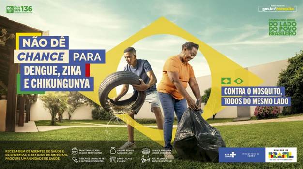 Ministério da Saúde lança campanha nacional de enfrentamento às arboviroses