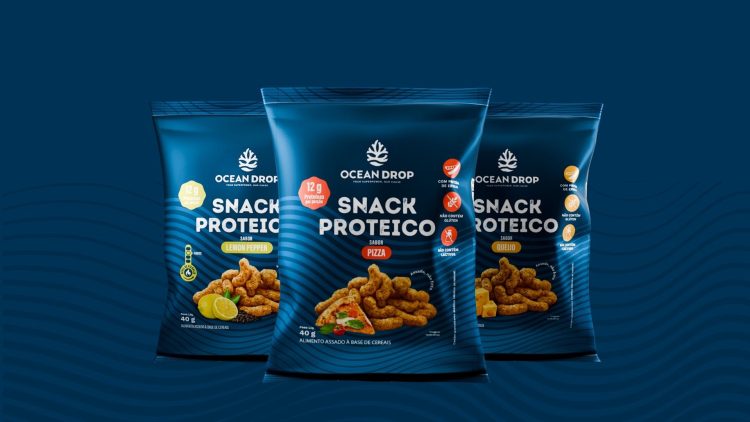 Ocean Drop lança snacks proteicos veganos com 12 gramas de proteína