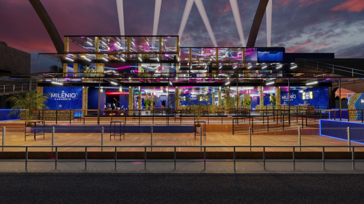  Projeto 3D do Camarote Milênio em 2026