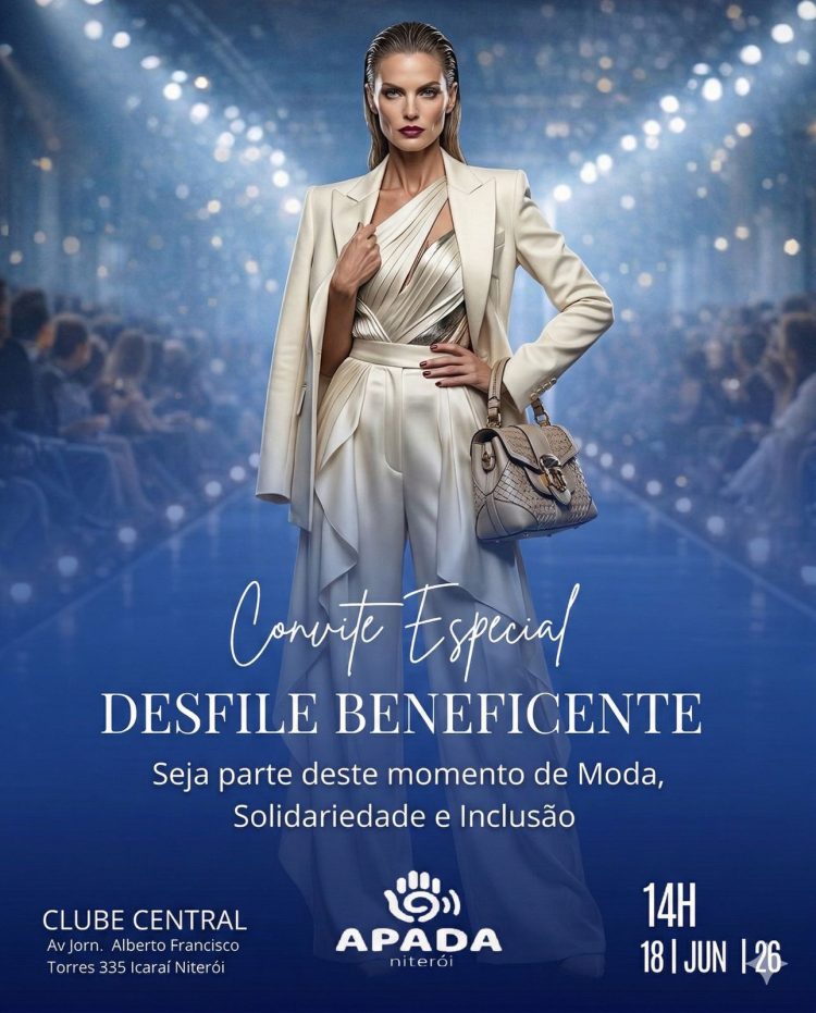 Apada Niterói abre calendário 2026 com desfile beneficente: Solidariedade e elegância no Clube Central