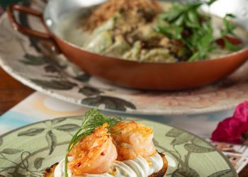 Tutto Nhoque - Bruschetta Gamberi & Limone - Foto: Tomás Vélez