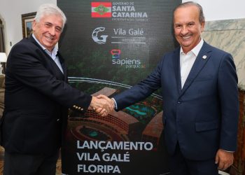 Dr. Jorge Rebelo de Almeida e Jorginho Mello - Crédito: Roberto Zacarias/GOVSC