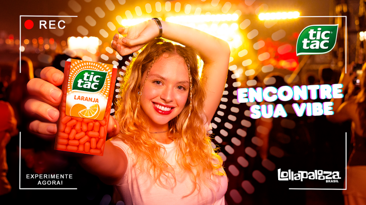 Tic Tac lança novo produto e oferece experiência imersiva no Lollapalooza Brasil 2026