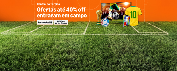 Amazon Brasil lança a 'Central da Torcida', página dedicada aos fãs de esportes