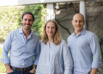 Renato Tilkian, Angelina Clarke e Michael Kapps, cofundadores da Sanii