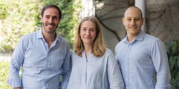 Renato Tilkian, Angelina Clarke e Michael Kapps, cofundadores da Sanii