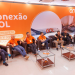 Executivos da companhia presentes no evento de lançamento do Conexão GOL na Aerotech em Confins (CNF) em abril de 2025