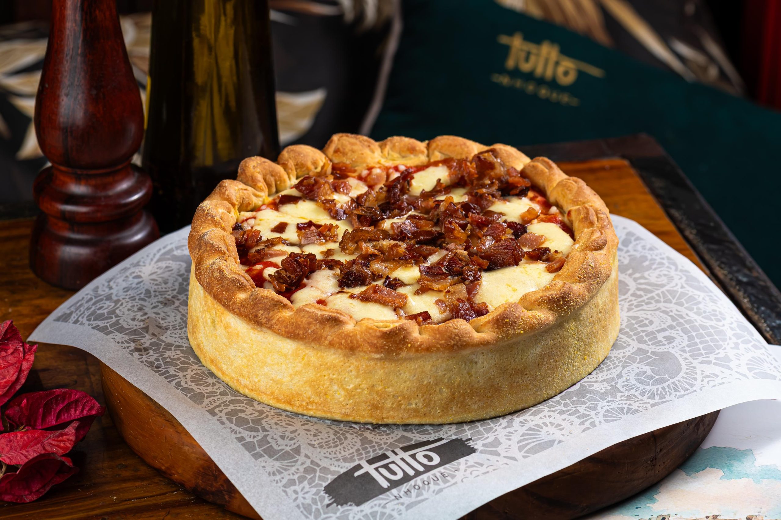 Tutto Nhoque - Pizza de Chicago da Chef - Foto: Tomás Vélez