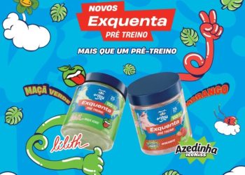 Cory e a Mais Mu se unem para lançar versões exclusivas do pré-treino Exquenta com os sabores consagrados de  Icekiss Azedinha de Morango e Lílith Maçã Verde