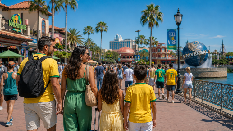 Férias de julho impulsionam turismo brasileiro e consumo nos Estados Unidos