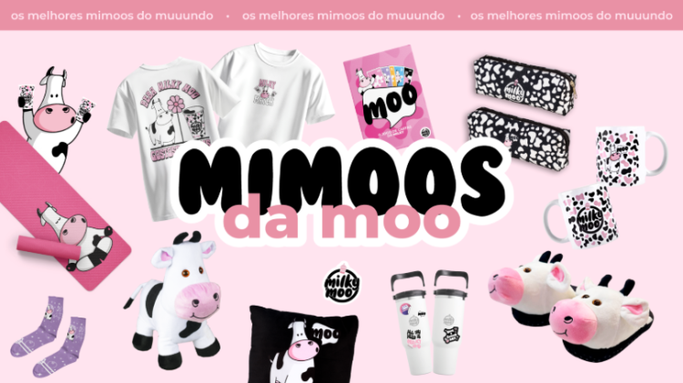 Milky Moo leva seu universo para além das lojas e lança e-commerce de produtos exclusivos