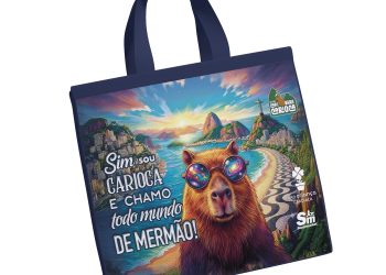 Rede Supermarket lança coleção de sacolas retornáveis ‘Capivara Carioca’ com renda revertida ao Pro Criança Cardíaca