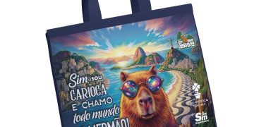 Rede Supermarket lança coleção de sacolas retornáveis ‘Capivara Carioca’ com renda revertida ao Pro Criança Cardíaca