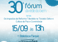 30º Fórum da Rede do Bem convida organizações sociais para debate sobre Reforma Tributária e Cultura de Paz nas Comunidades no Centro do Rio