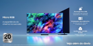 Samsung estreia tecnologia Micro RGB no Brasil com nova geração de TVs premium