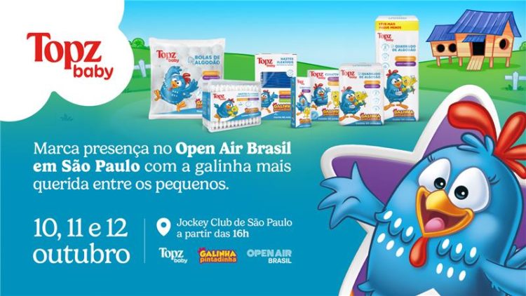 Topz estreia como patrocinadora do Open Air Brasil em São Paulo no Dia das Crianças